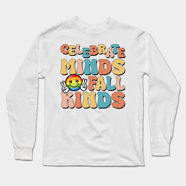 Kind Minds Autism Awareness Gift for Birthday, Mother's Day, Thanksgiving, Christmas Long Sleeve T-Shirt by skstring